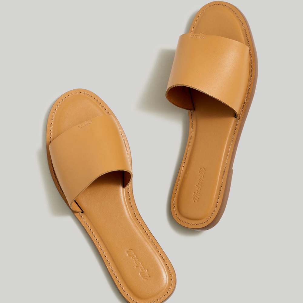 The Boardwalk Post Slide Sandal in Desert Camel
